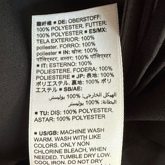 Lark & Ro Black Tie Waist Lightweight Lined Dress. 4. NEW. - Picture 8 of 9